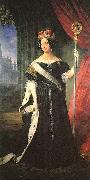 unknow artist Portrait of Maria Theresa of Austria-Teschen Queen of the Two Sicilies oil painting reproduction